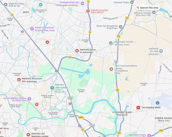 Mahindra Mahalunge location